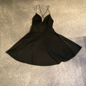Black mini summer dress